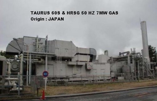 SOLAR TAURUS 60S 50Hz Gas with HRSG 7MW