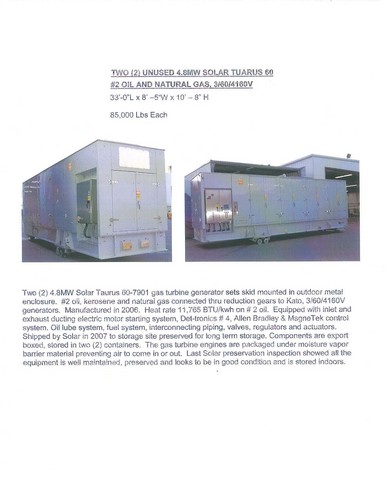 SOLAR TAURUS 60 unused